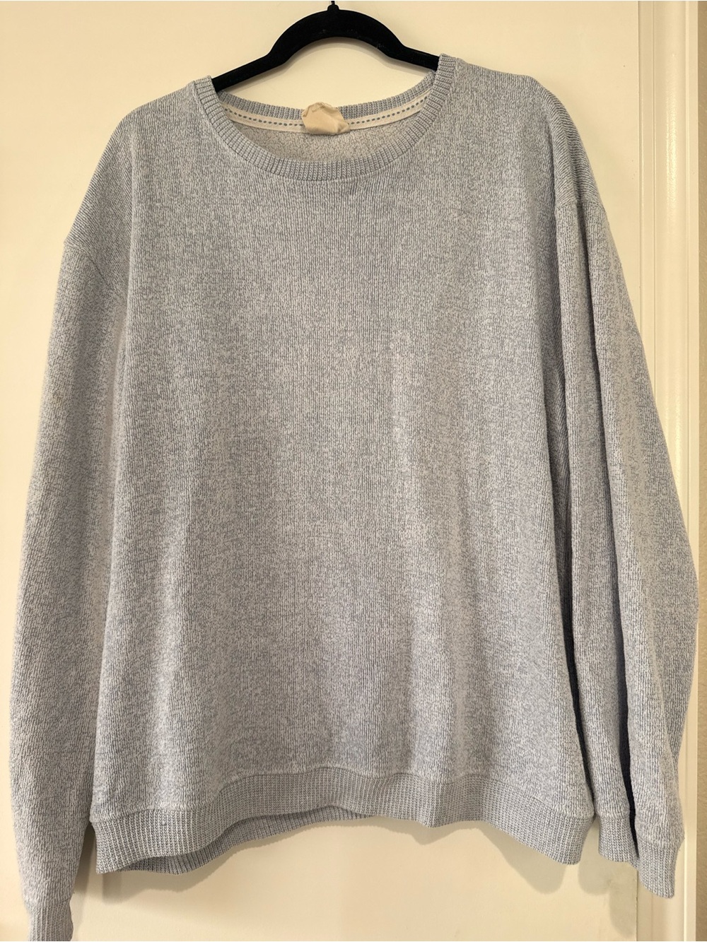 Classic Light Gray Crewneck Sweater - Women